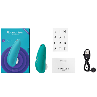 Вакуумный клиторальный стимулятор Womanizer Starlet 3 бирюзовый