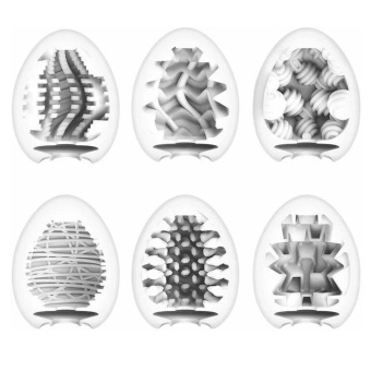 Набор мастурбаторов в форме яйца Tenga Eggs New Standard-6 шт