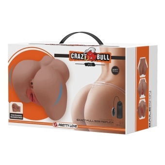 Карамельный мастурбатор-полуторс Mila с вибрацией