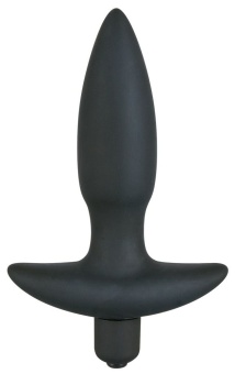 Анальная вибропробка Black Velvets малая - 13 см