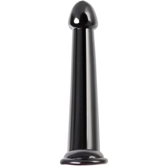Черный нереалистичный фаллоимитатор Jelly Dildo L - 20 см.