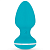 Анальная пробка с вибрацией Cala Azul Blanca Anal Plug голубая