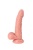 Силиконовый реалистичный фаллоимитатор с изгибом Real Basic Toy - 17,5 см