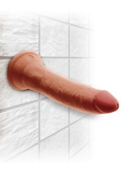 Фаллоимитатор на присоске King Cock Triple Density 18 см мулат