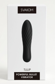 Рельефная вибропуля Svakom Tulip чёрная