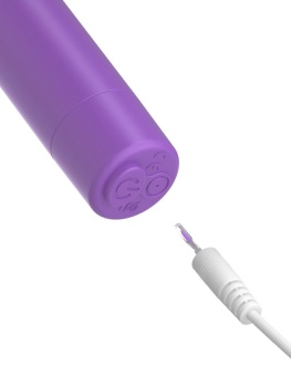Вибропуля с пультом Rechargeable Remote Control Bullet фиолетовые