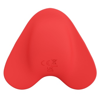 Красный вибратор на палец Carnation