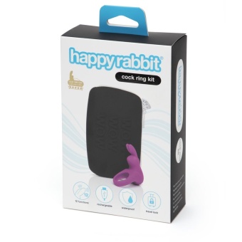 Эрекционное колечко Happy Rabbit Cock Ring Kit с сумочкой для хранения