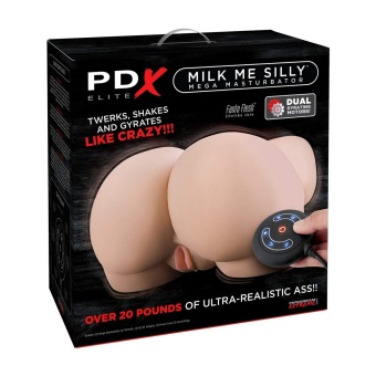 Большой мастурбатор попка и вагина с вибрацией PDX Elite Milk Me Silly