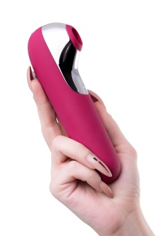 Вакуумный стимулятор с вибрацией и приложением Satisfyer Dual Love красный