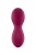Бордовый вибратор с движущимся шариком Exciterrr