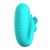 Аквамариновый интерактивный вибростимулятор с поступательными движениями Klay