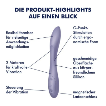 Гибкий вибратор Satisfyer G-Spot Flex 2 фиолетовый