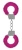 Пушистые розовые наручники OUCH! Pink