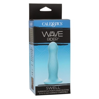 Фаллоимитатор на присоске Wave Rider Swell голубой