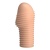 Телесная насадка на пенис с ребрышками Hoytt - 9 см.
