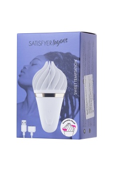 Мини-вибратор с нежными лепестками Satisfyer Sweet Treat белый