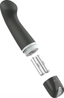 Черный вибратор с изгибом Bdesired Deluxe Curve - 15,2 см