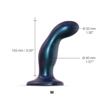 Фаллоимитатор Strap-On-Me Dildo Plug Snaky размер M 15,3 см синий