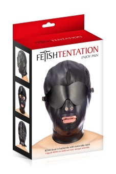 Маска Fetish Tentation с отверстием для рта и съемными шорами