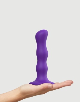 Фаллоимитатор с шариками Strap-On-Me Dildo Geisha Ball размер M фиолетовый