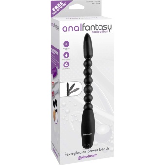 Анальная цепочка с вибрацией Pipedream Anal Fantasy черная