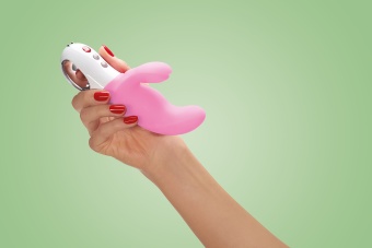 Вибратор со стимулятором клитора Fun Factory MISS Bi нежно-розовый