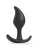 Черный анальный стимулятор - 9,2 см.