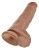 Фаллоимитатор на присоске с мошонкой King Cock with Balls 28 см мулат