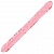 Двухсторонний фаллоимитатор Crystal Jellies розовый - 45 см