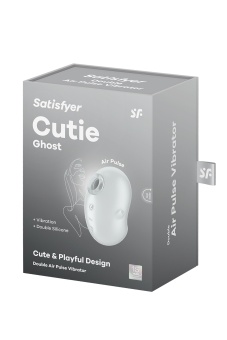Вакуумый вибростимулятор клитора Satisfyer Cutie Ghost белый