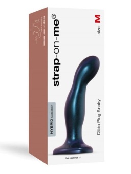 Фаллоимитатор Strap-On-Me Dildo Plug Snaky размер M 15,3 см синий