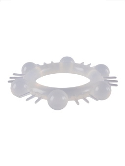 Эластичное эрекционное кольцо с шипиками и шариками