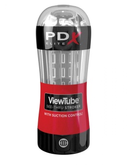 Прозрачный мастурбатор PDX Elite ViewTube See-Thru Stroker