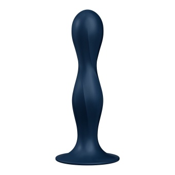 Фаллоимитатор Satisfyer Double Ball-R с внутренними шариками синий