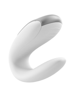 Парный вибратор Satisfyer Double Fun с управлением от приложения или пульта белый