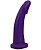 Гладкая изогнутая насадка-плаг 14,7 см фиолетовая