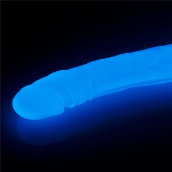 Светящийся в темноте фаллоимитатор 14.5 Lumino Play Double Dildo - 37 см