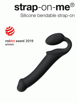 Безремневой гибкий страпон Bendable Strap-on-me S 24 см фиолетовый
