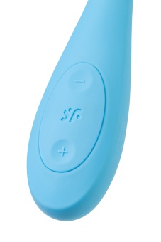 Гибкий вибратор Satisfyer G-Spot Flex 4+ с приложением голубой