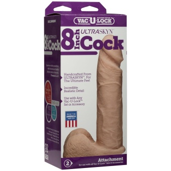 Насадка к трусикам реалистичный фаллоимитатор Vac-U-Lock UR3 Cock телесная 20,57 см