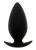 Чёрная анальная пробка BOOTYFUL ANAL PLUG MEDIUM BLACK - 9,8 см.