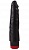 Реалистичный чёрный дилдо с вибрацией - 16,5 см.