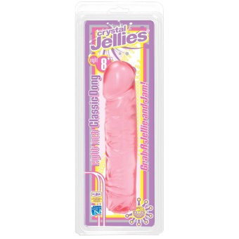 Фаллоимитатор гелевый Crystal Jellies Classic 20 см розовый