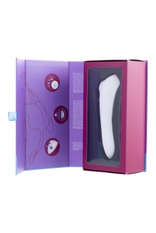 Белый вакуум-волновой вибратор с приложением Satisfyer Dual Pleasure