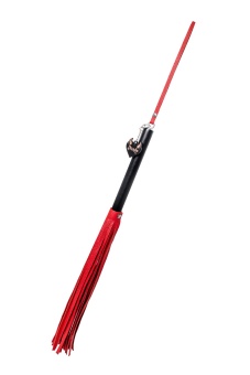 Плеть из натуральной кожи Pecado BDSM 50 см красная