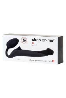 Безремневой страпон Bendable Strap-on-me S 24 см чёрный