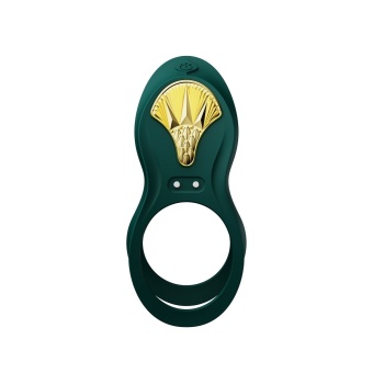 Эрекционное кольцо с вибрацией и пультом дистанционного управления Zalo Bayek зелёное