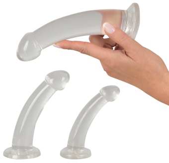 Набор из 3 прозрачных анальных фаллоимитаторов Anal Training Set