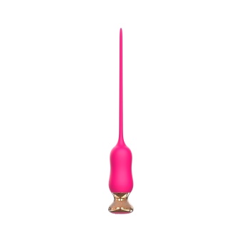 Розовый тонкий стимулятор Nipple Vibrator - 23 см.